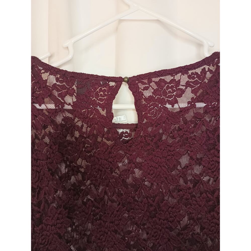 Forever 21 Women's Fairy Grunge Whimsigoth Lace Mesh Fitted Top M NWT - Picture 6 of 10